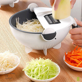 6 In 1 Multifunctional Slicer Potato Masher Manual Drain Basket