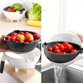 6 In 1 Multifunctional Slicer Potato Masher Manual Drain Basket